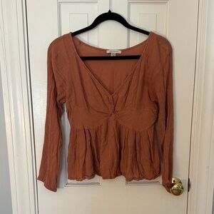American Eagle Outfitters Terracotta Blouse